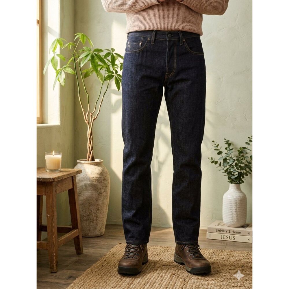 Noble Truman Selvedge Jeans Mens 29x34 USA Organic Cotton Signed Denim
